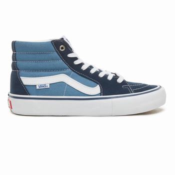 Vans Sk8-Hi Pro - Miesten Korkeavartiset tennarit - Laivastonsininen/Laivastonsininen